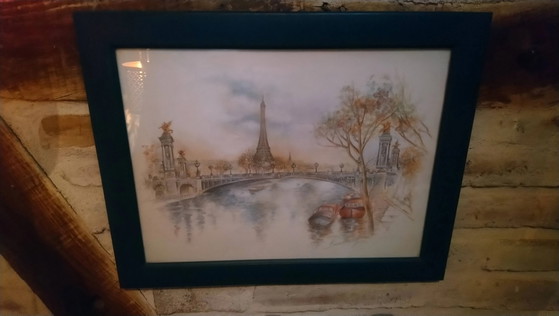 Paris watercolor print "Bernadette Voz" – Wall decoration, Paper, Glass (photo 15 of 17)
