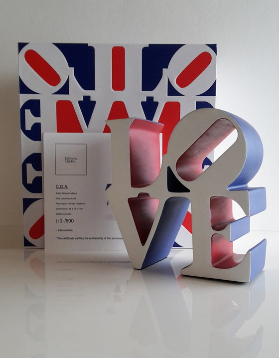 Image 1 of Robert Indiana - Sculpture Love - Blue, Red and White
