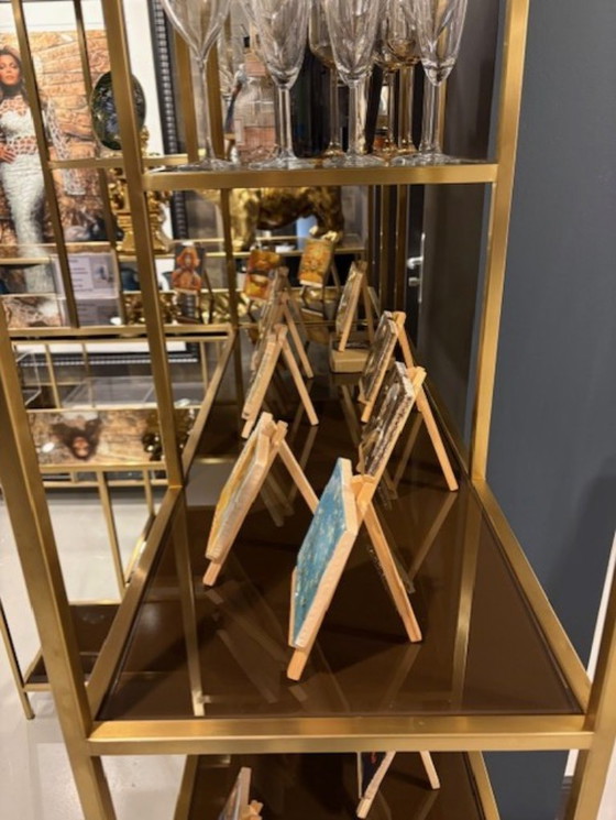 Image 1 of Vitrinekast Lloyd Rack High Brushed Gold - Versmissen