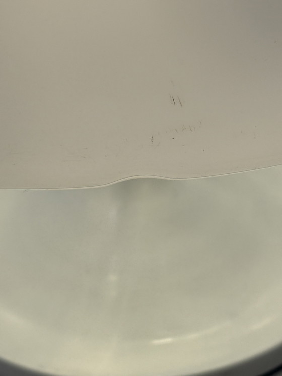 Image 1 of Pop Art / Space Age design - Mushroom lamp with white plexi shade and white metal base