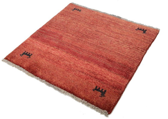 Image 1 of Original Persian carpet Gabbeh Ghashghai oriental carpet 107 cm x 100 cm old natural