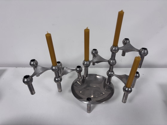 5 portacandele originali Stoff Nagel S22 con vassoio – Metal (photo 2 of 5)