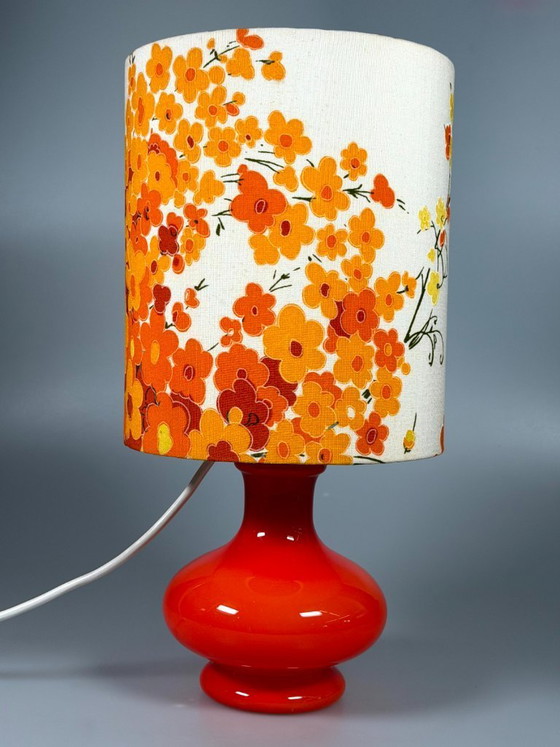 Image 1 of 1960s/70s Table Lamp, Glass, Mid-Century Space Age Design