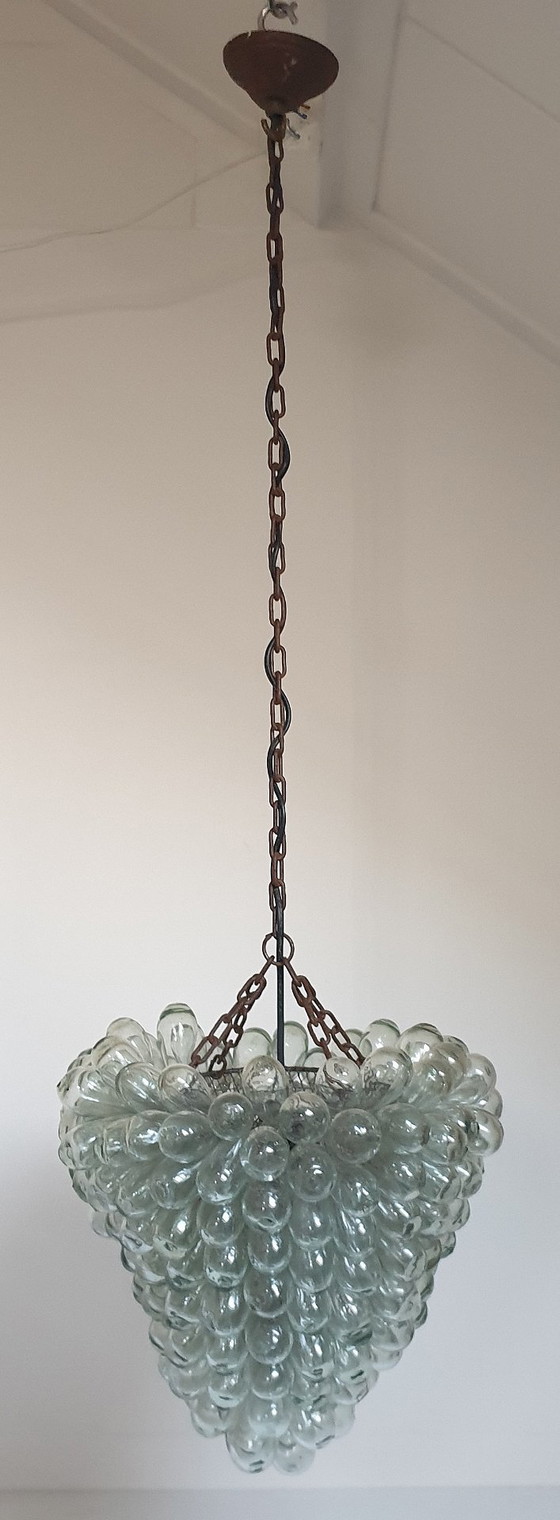 Image 1 of Vintage Murano grape pendant lamp