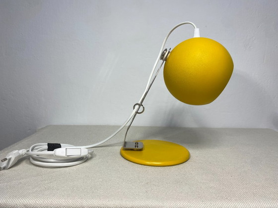 Lámpara de escritorio amarilla Space Age de los años 70 de Dekor Zabok, Yugoslavia, Lámparas de mesa, Metal (foto 14 de 14)