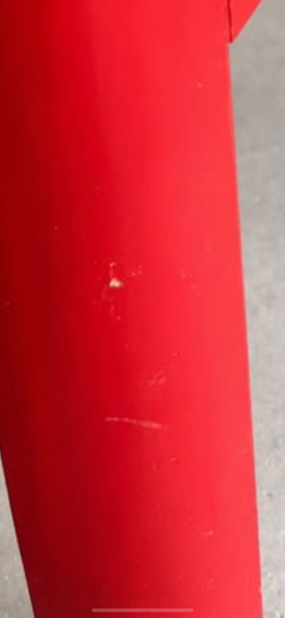 1970's Italian Porada style Nesting Tables Red Lacquered Ash & Smoked Glass, Side tables, Wood (photo 4 of 5)