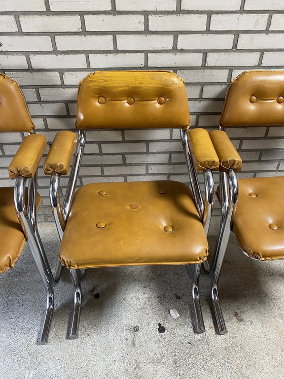 Image 1 of 4 vintage Jerry Johnson stoelen seventies