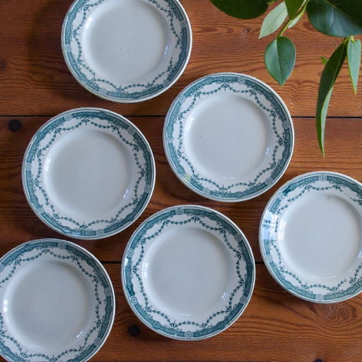 Piatti in pietra di ferro del XIX secolo firmati Moulin des Loups "Provence"