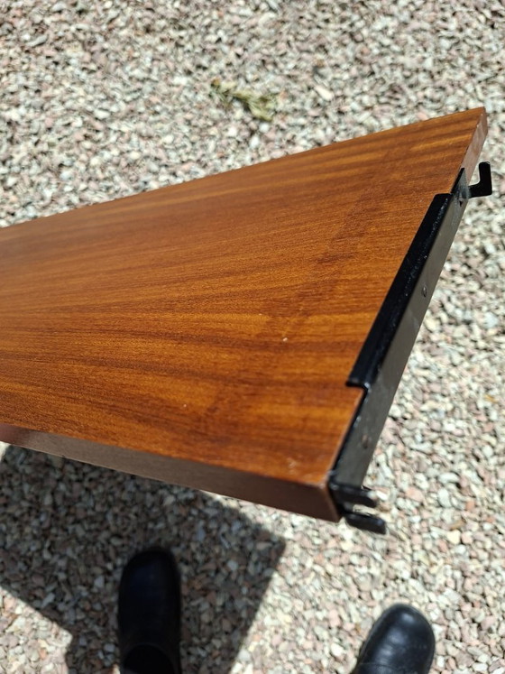 Großer Teak-Schreibtisch, Tomado Holland – Wandregal, Wood (photo 7 of 9)