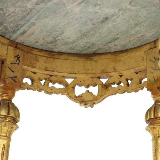 Image 1 of Französische antike Beistelltische Marmor Empire Stil
