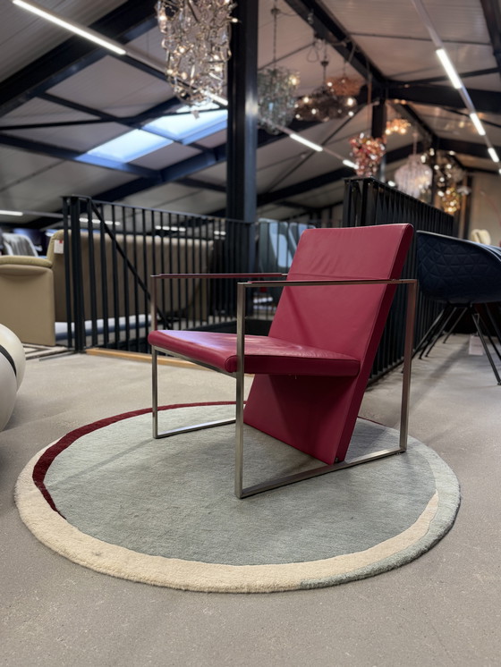 Image 1 of 2 poltrone Arco Spine in pelle fucsia