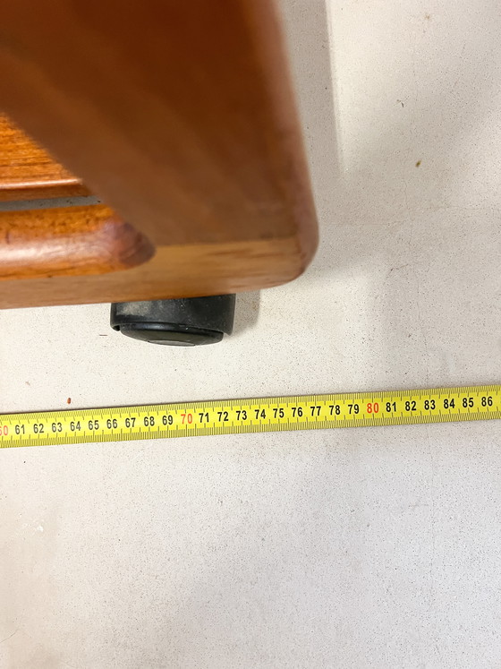 Image 1 of Grande table d'appoint/chariot de bar vintage en teck