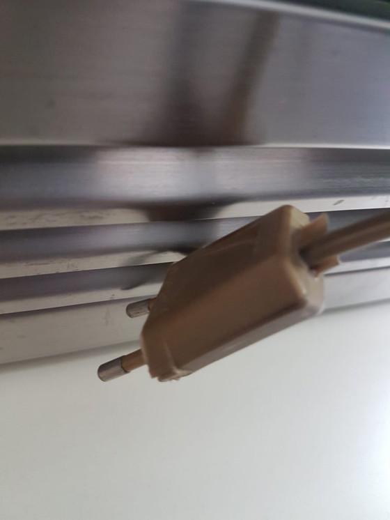 Image 1 of Lampe de table en laiton Mid Century, laiton- Vert