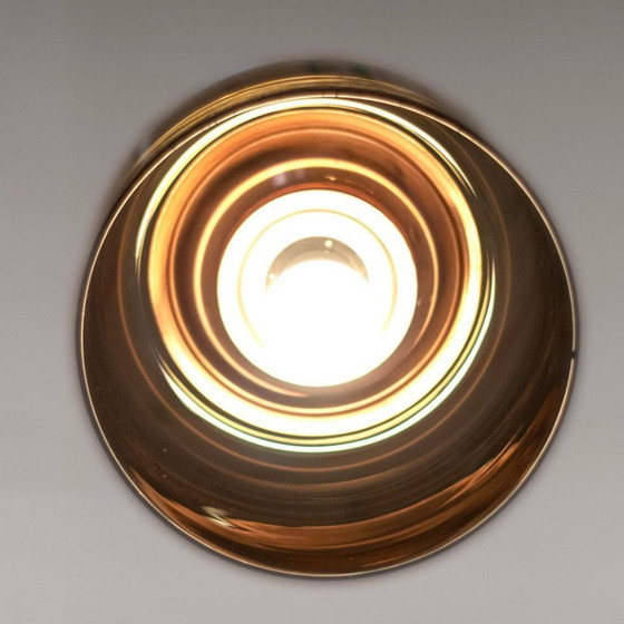 Image 1 of 1x Colgante de diseño italiano de cristal ahumado y bronce