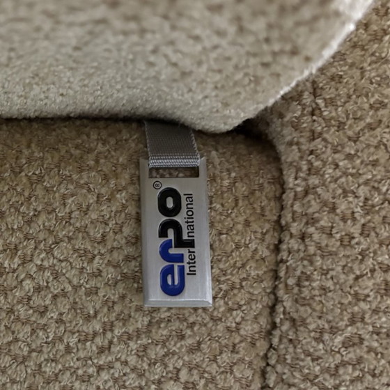 Canapé trois places - Tissu beige – Erpo International – Canapés 3 places, Textile (photo 11 of 11)