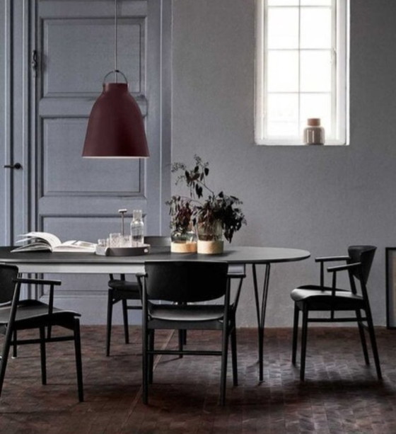 Image 1 of 6x Sillas Frits Hansen N01 negras - Arne Jacobsen