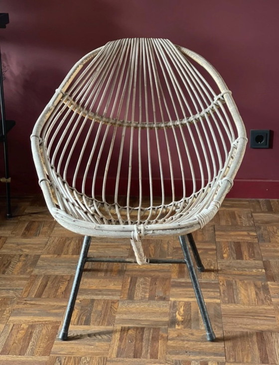 Image 1 of Poul Hundevad Stijl rattan chair.