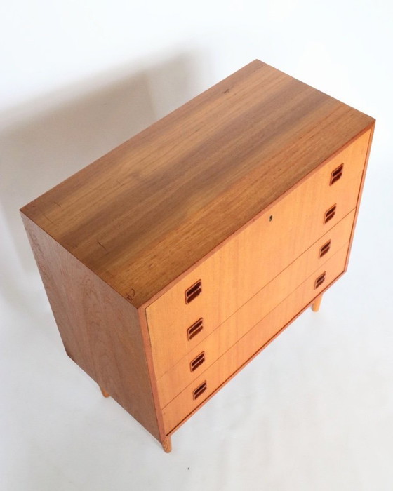 Image 1 of Cassettiera vintage in teak, mobile di design danese, stile retrò