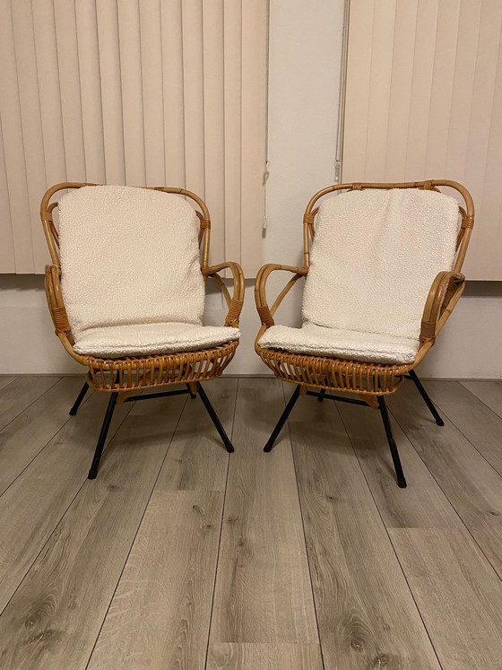 Image 1 of Vintage Rattan Chairs/Armchairs