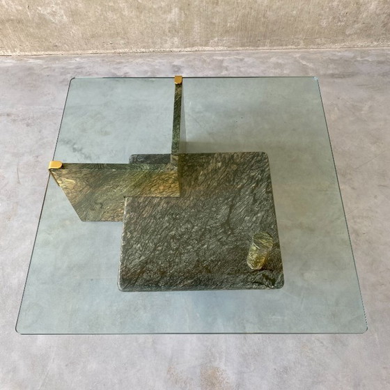 Image 1 of Large Sicilian Marble Italian Design Coffee Table