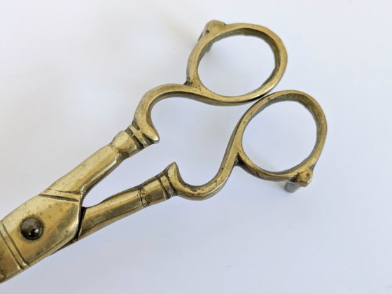 Spegnicandele vintage in ottone a forma di forbici – Oggetti decorativi, Brass (photo 8 of 15)