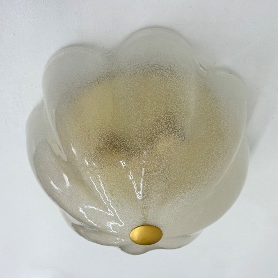 Image 1 of Lampada da soffitto italiana in vetro La Murrina, anni '70