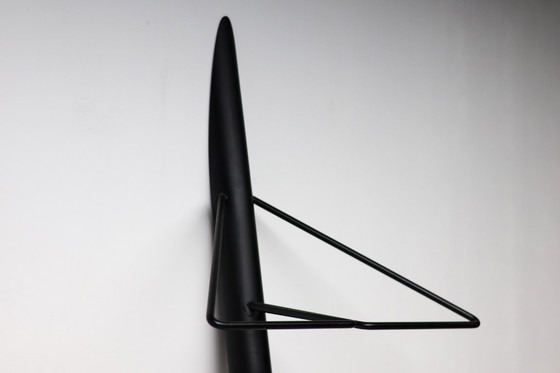 Image 1 of Modern, sleek black coat rack. Stylish and sturdy.