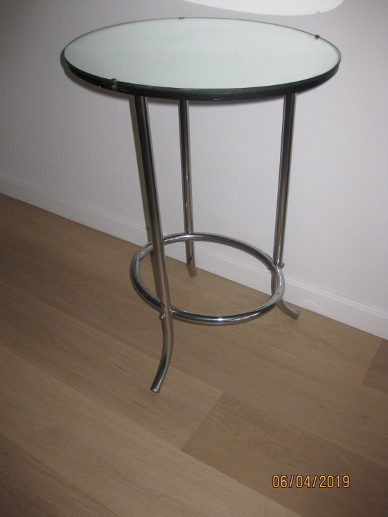 Piedistallo vintage – Tavolini, Glass, Metal (photo 5 of 5)