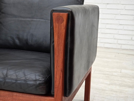 Image 1 of 1960s, Danish design by H.J.Wegner, 3 seater sofa model CH 163.