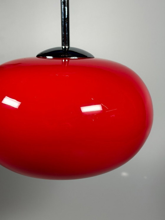 Image 1 of 60er 70er Jahre Lampe Leuchte Hängelampe Glas Deckenlampe Space Age Design