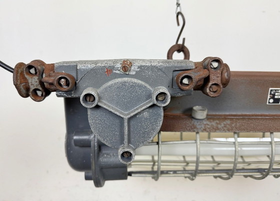 Image 1 of Lampada a sospensione industriale grigia di Elektrosvit, anni '70