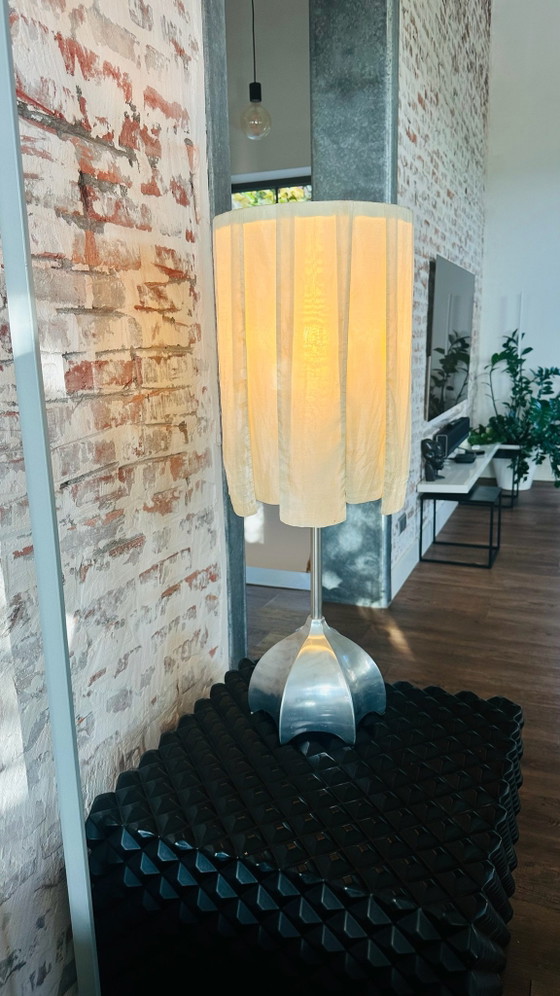 Lampe Quasar Madonna by Jan des Bouvrie, Textile, Aluminium, Crème (photo 4 sur 5)