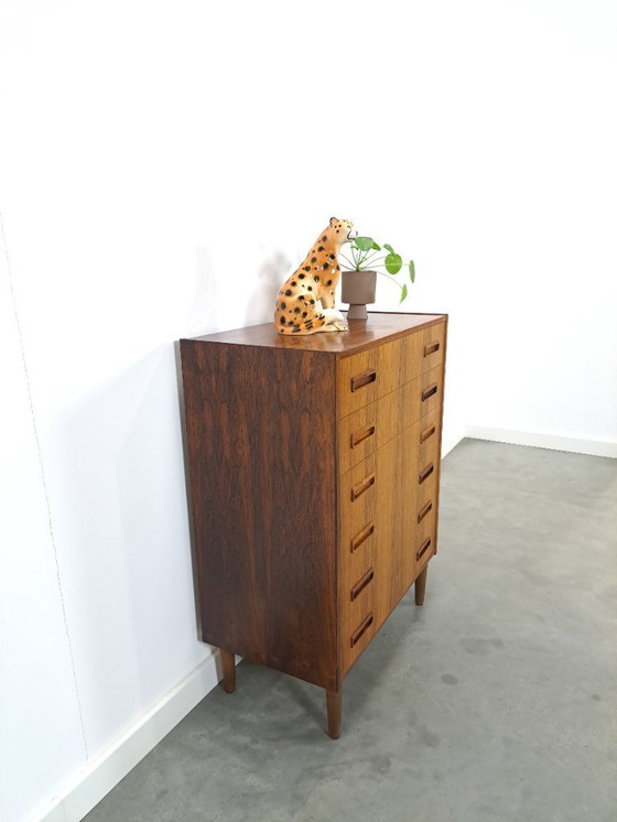 Image 1 of Mid-Century Danish Westergaards, Silkeborg rosewood chest of drawers 6 drawers