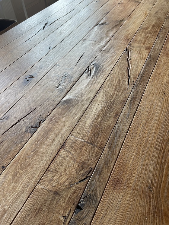 Image 1 of Rustic oak dining table. €795.00