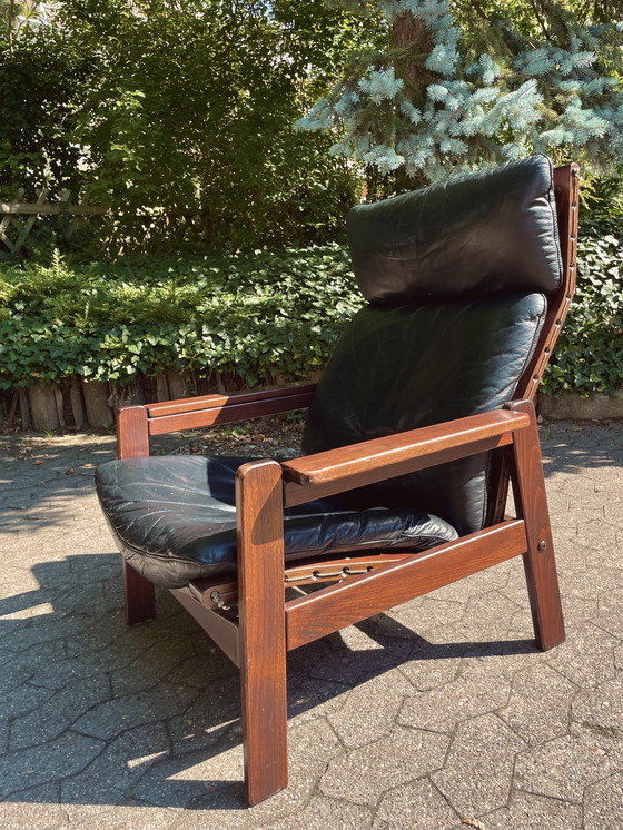 Image 1 of Poltrona reclinabile in teak raro Westnofa