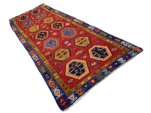 Antieke Turkse Sarkisla Kelim, Antiker Anatolië hier Sarkisla Kelim 372 x 140 cm