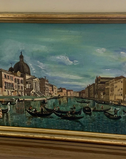 Venice - The Grand Canal - B. Shaw 1969 – schilderijen tekeningen, Wood