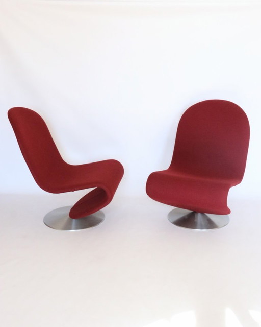 Verner Panton Sessel Bordeaux System 1-2-3 Serie