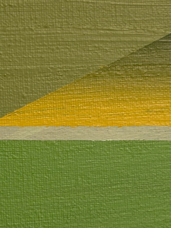 Image 1 of Impressionistic panoramic French landscape – Champagne – 100 x 30 cm