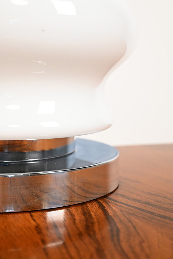 Image 1 of Lampe de table en verre italien