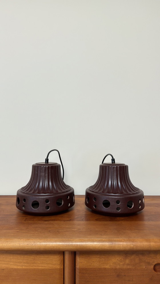 Image 1 of Set di lampade a sospensione in ceramica Herda