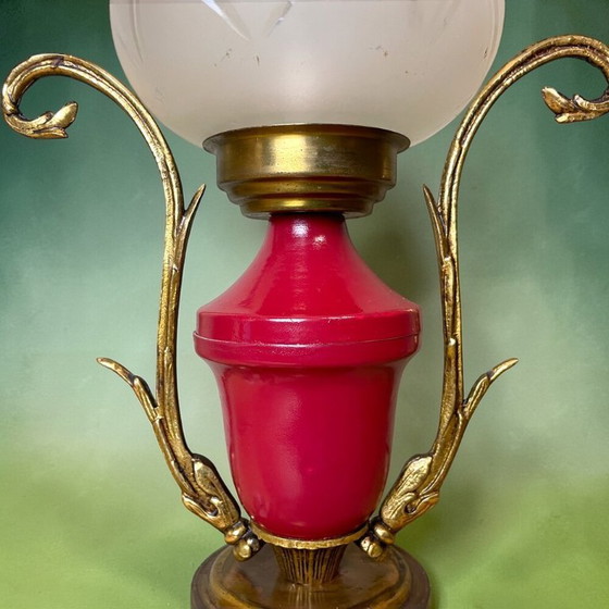 Image 1 of Lampe de table ornementale romantique portugaise de style Régence, années 1950