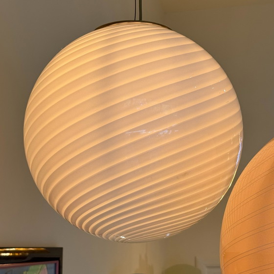 Image 1 of Lampada a sospensione a spirale di Murano, anni '70