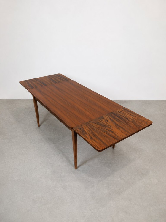 Scandinavian Extendable Teak Dining Table, Circa 1960 – Wood (photo 7 of 9)