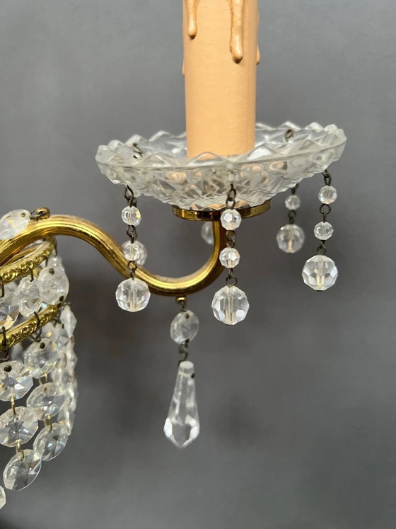 Girandole. Brass, crystal, bronze. – Table lamps (photo 5 of 7)