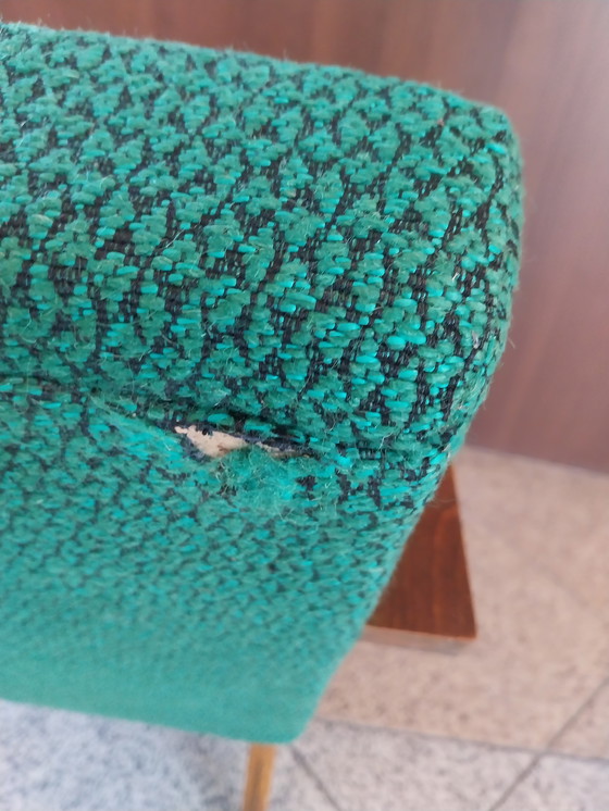 Image 1 of 1 x Satz 2 Tschechische Sessel aus grünem Stoff 1960er Jahre