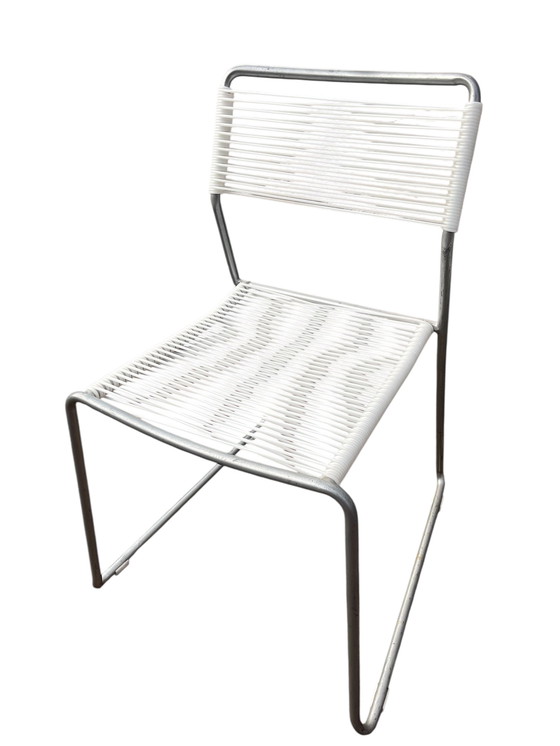 Image 1 of 3x Vintage IKEA jaren 90 spaghetti stoelen 