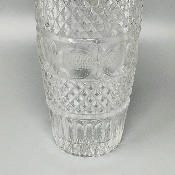 Image 1 of 1960s Gorgeous Cut Crystal Cocktail Shaker by Arir. Made in Italy.