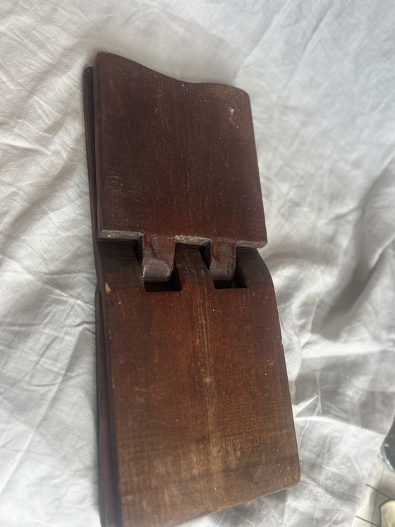 Image 1 of Opklapbaar lees standaard koffietafel boekenstandaard boekensteun brutalistisch koranstandaard