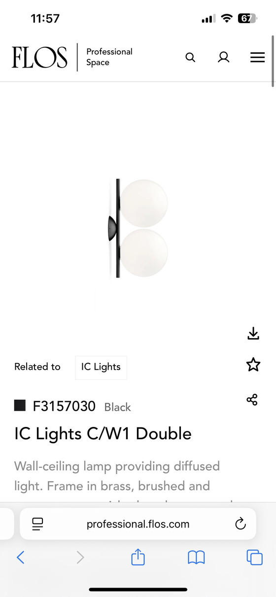 Image 1 of Flos IC Cw-1 Lampada doppia